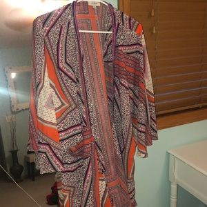 Multicolor kimono